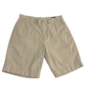 Polo Ralph Lauren Chino Shorts Mens 33 Khaki Tan Classic Fit 9 Inseam Cotton